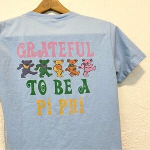 Vintage Y2K 2006 Grateful Dead Sorority Shirt Dancing Bears Pi Phi XS/S